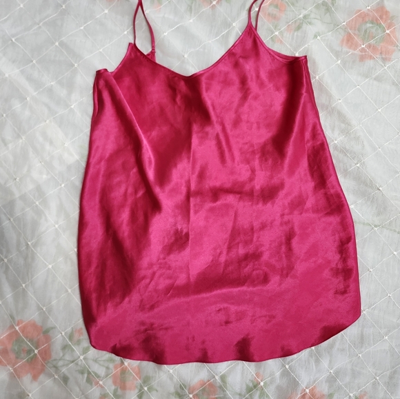 Magenta Satin Slip - Picture 3 of 7